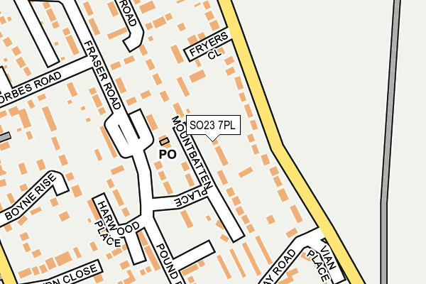 SO23 7PL map - OS OpenMap – Local (Ordnance Survey)