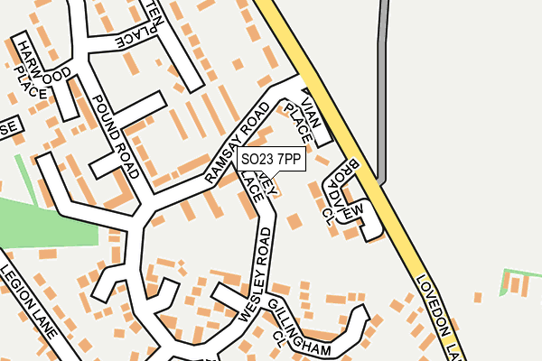 SO23 7PP map - OS OpenMap – Local (Ordnance Survey)