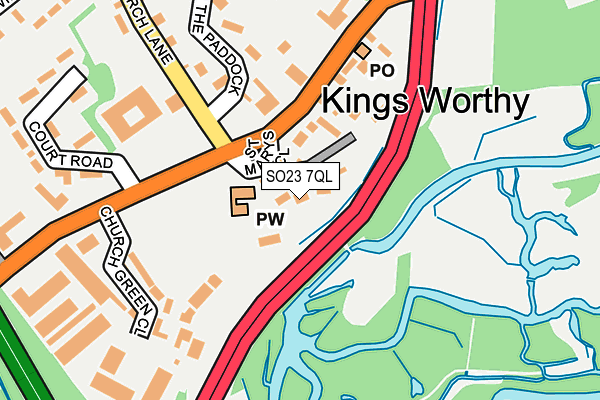 SO23 7QL map - OS OpenMap – Local (Ordnance Survey)