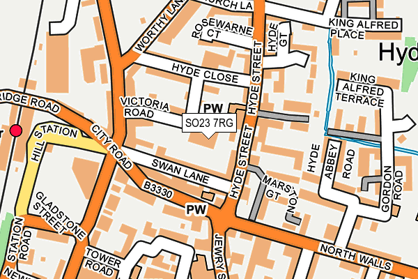 SO23 7RG map - OS OpenMap – Local (Ordnance Survey)