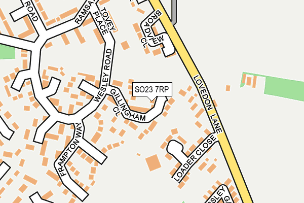 SO23 7RP map - OS OpenMap – Local (Ordnance Survey)