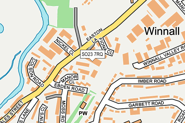 SO23 7RQ map - OS OpenMap – Local (Ordnance Survey)