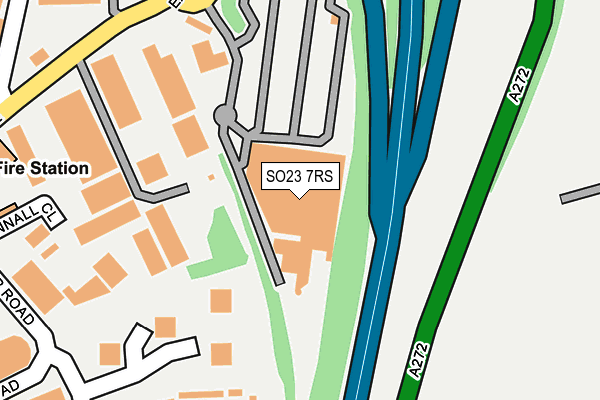 SO23 7RS map - OS OpenMap – Local (Ordnance Survey)