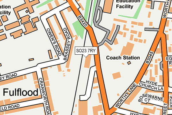 SO23 7RY map - OS OpenMap – Local (Ordnance Survey)