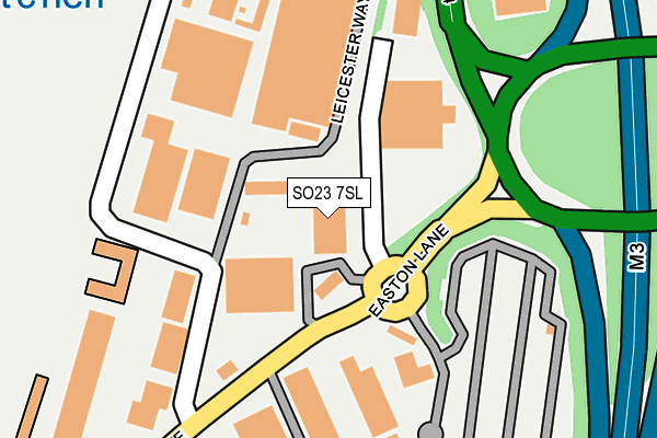 SO23 7SL map - OS OpenMap – Local (Ordnance Survey)