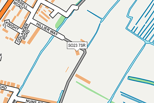 SO23 7SR map - OS OpenMap – Local (Ordnance Survey)