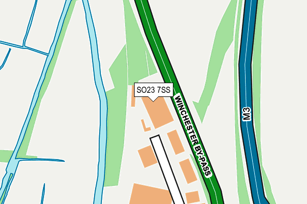 SO23 7SS map - OS OpenMap – Local (Ordnance Survey)