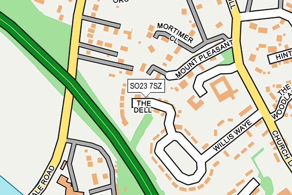 SO23 7SZ map - OS OpenMap – Local (Ordnance Survey)