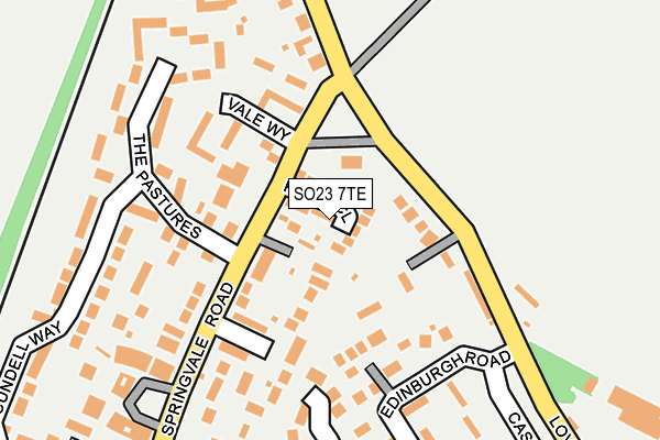 SO23 7TE map - OS OpenMap – Local (Ordnance Survey)