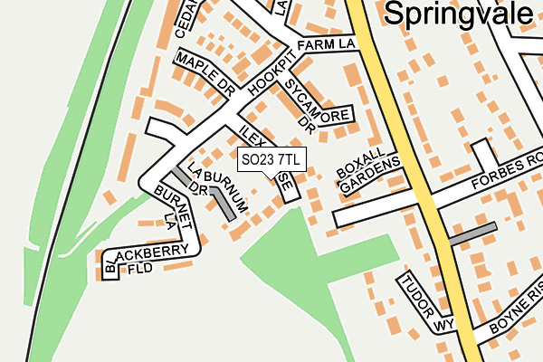 SO23 7TL map - OS OpenMap – Local (Ordnance Survey)