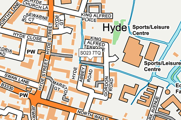 SO23 7TQ map - OS OpenMap – Local (Ordnance Survey)