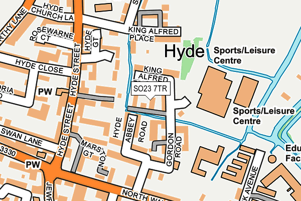 SO23 7TR map - OS OpenMap – Local (Ordnance Survey)