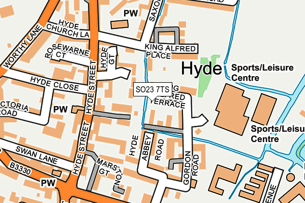 SO23 7TS map - OS OpenMap – Local (Ordnance Survey)