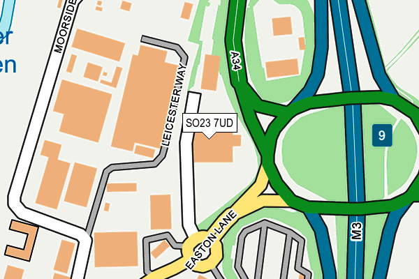 SO23 7UD map - OS OpenMap – Local (Ordnance Survey)