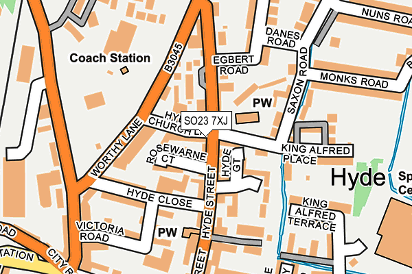 SO23 7XJ map - OS OpenMap – Local (Ordnance Survey)