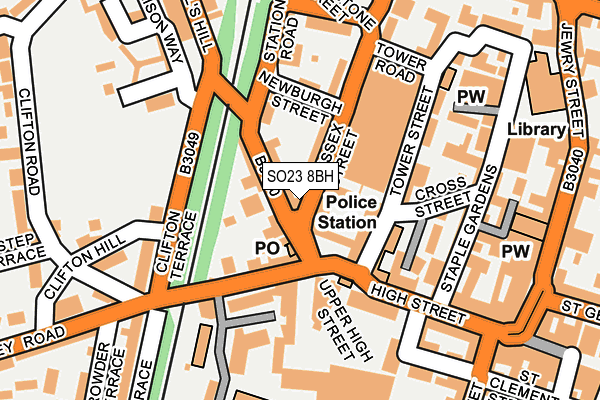 SO23 8BH map - OS OpenMap – Local (Ordnance Survey)