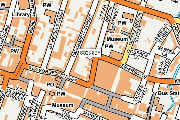 SO23 8DF map - OS OpenMap – Local (Ordnance Survey)