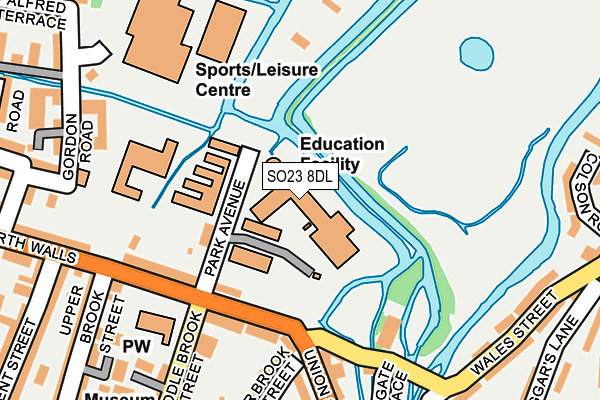 SO23 8DL map - OS OpenMap – Local (Ordnance Survey)