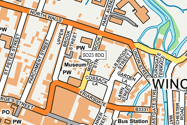 SO23 8DQ map - OS OpenMap – Local (Ordnance Survey)