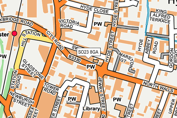 SO23 8GA map - OS OpenMap – Local (Ordnance Survey)