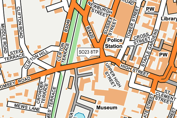 SO23 8TP map - OS OpenMap – Local (Ordnance Survey)