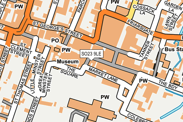 SO23 9LE map - OS OpenMap – Local (Ordnance Survey)