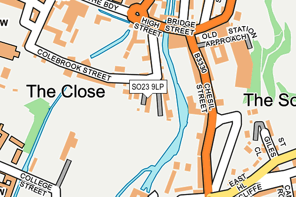 SO23 9LP map - OS OpenMap – Local (Ordnance Survey)