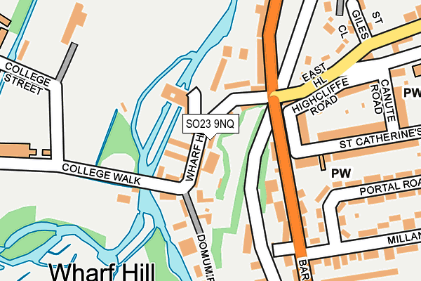 SO23 9NQ map - OS OpenMap – Local (Ordnance Survey)