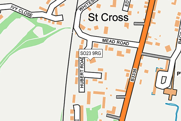 SO23 9RG map - OS OpenMap – Local (Ordnance Survey)