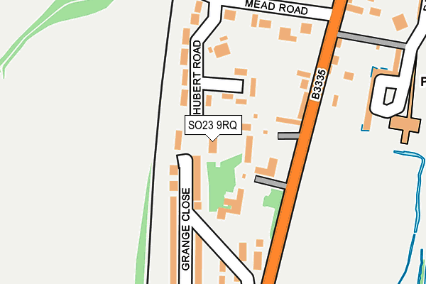 SO23 9RQ map - OS OpenMap – Local (Ordnance Survey)