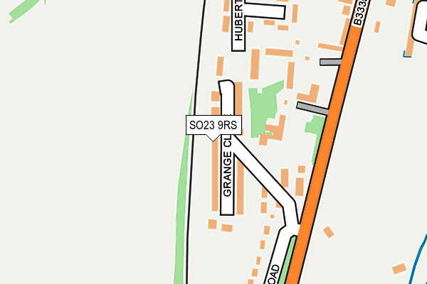 SO23 9RS map - OS OpenMap – Local (Ordnance Survey)