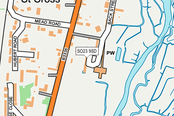 SO23 9SD map - OS OpenMap – Local (Ordnance Survey)