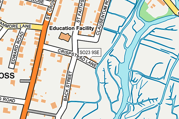 SO23 9SE map - OS OpenMap – Local (Ordnance Survey)