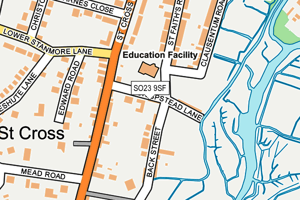 SO23 9SF map - OS OpenMap – Local (Ordnance Survey)