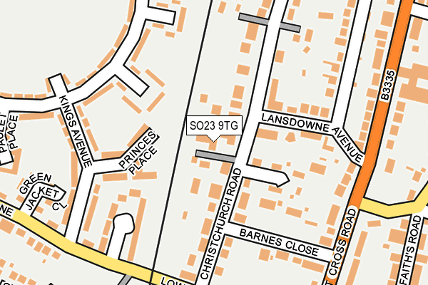 SO23 9TG map - OS OpenMap – Local (Ordnance Survey)