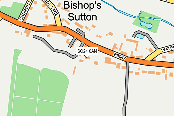 SO24 0AN map - OS OpenMap – Local (Ordnance Survey)