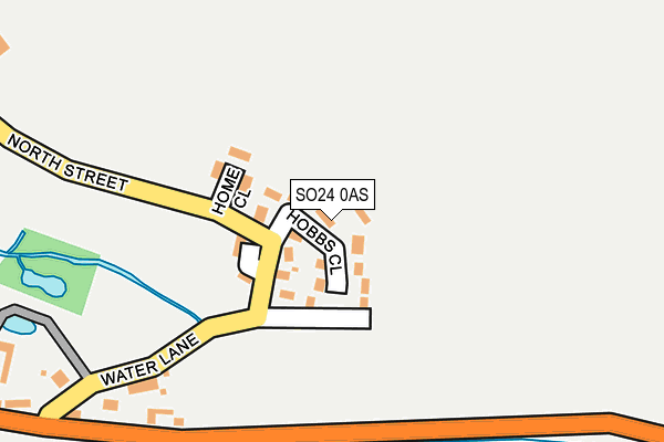 SO24 0AS map - OS OpenMap – Local (Ordnance Survey)