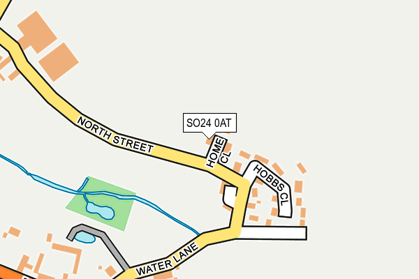 SO24 0AT map - OS OpenMap – Local (Ordnance Survey)