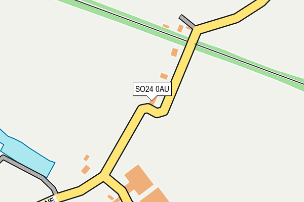 SO24 0AU map - OS OpenMap – Local (Ordnance Survey)