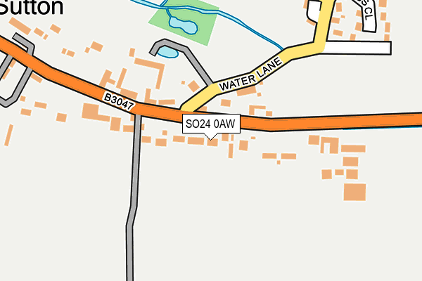 SO24 0AW map - OS OpenMap – Local (Ordnance Survey)