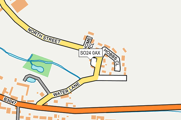 SO24 0AX map - OS OpenMap – Local (Ordnance Survey)