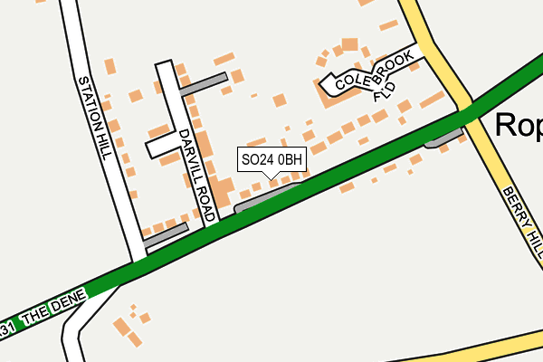 SO24 0BH map - OS OpenMap – Local (Ordnance Survey)