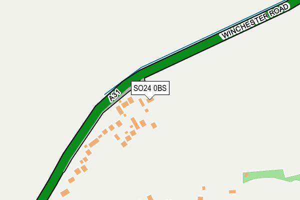 SO24 0BS map - OS OpenMap – Local (Ordnance Survey)