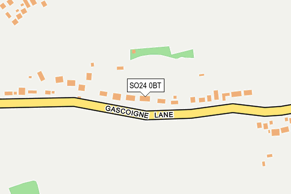 SO24 0BT map - OS OpenMap – Local (Ordnance Survey)