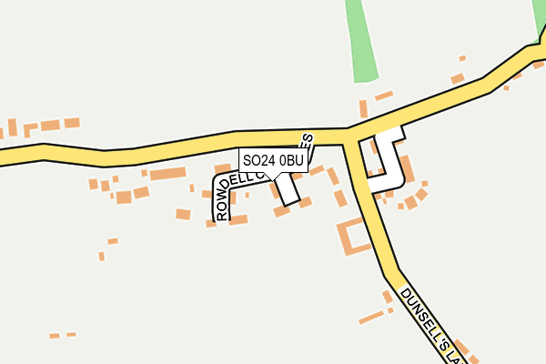 SO24 0BU map - OS OpenMap – Local (Ordnance Survey)