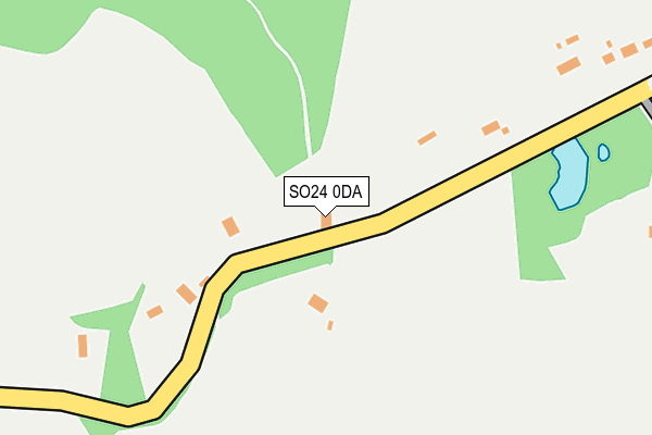 SO24 0DA map - OS OpenMap – Local (Ordnance Survey)