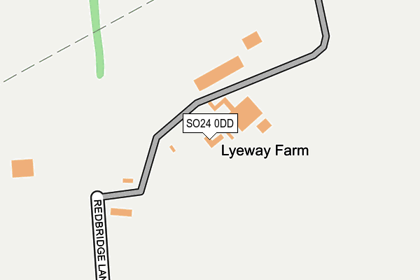 SO24 0DD map - OS OpenMap – Local (Ordnance Survey)