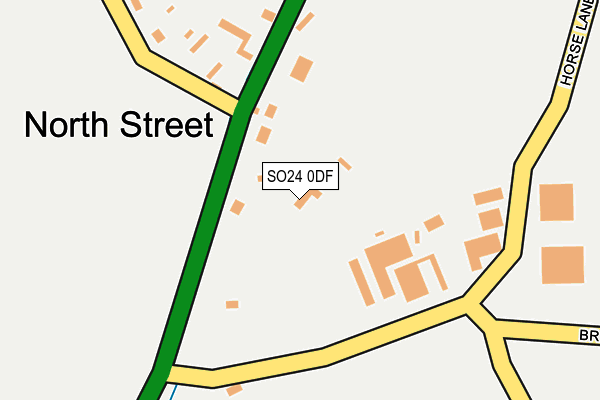 SO24 0DF map - OS OpenMap – Local (Ordnance Survey)