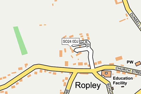 SO24 0DJ map - OS OpenMap – Local (Ordnance Survey)