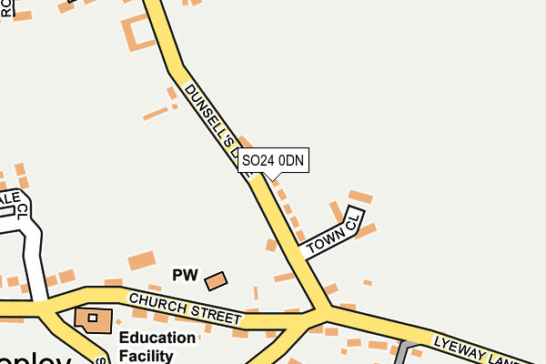 SO24 0DN map - OS OpenMap – Local (Ordnance Survey)